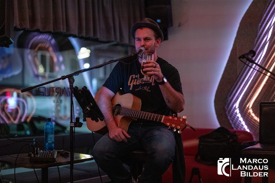 JP Storm performing live acoustic